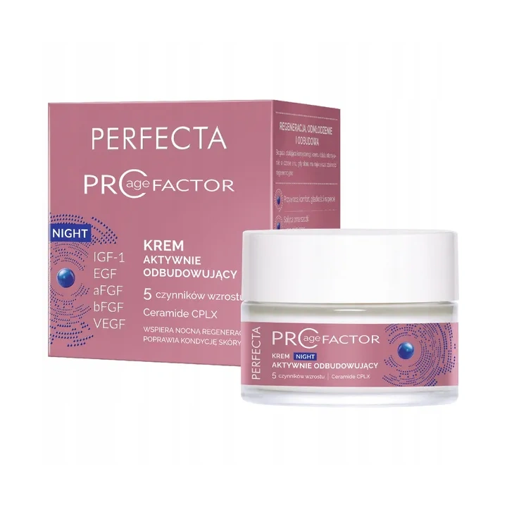 DAX Perfecta Pro Age Factor krem aktywnie odbudowujący na noc 50ml
