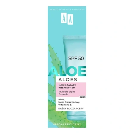 AA Aloes nawilżający krem SPF 50 50ml
