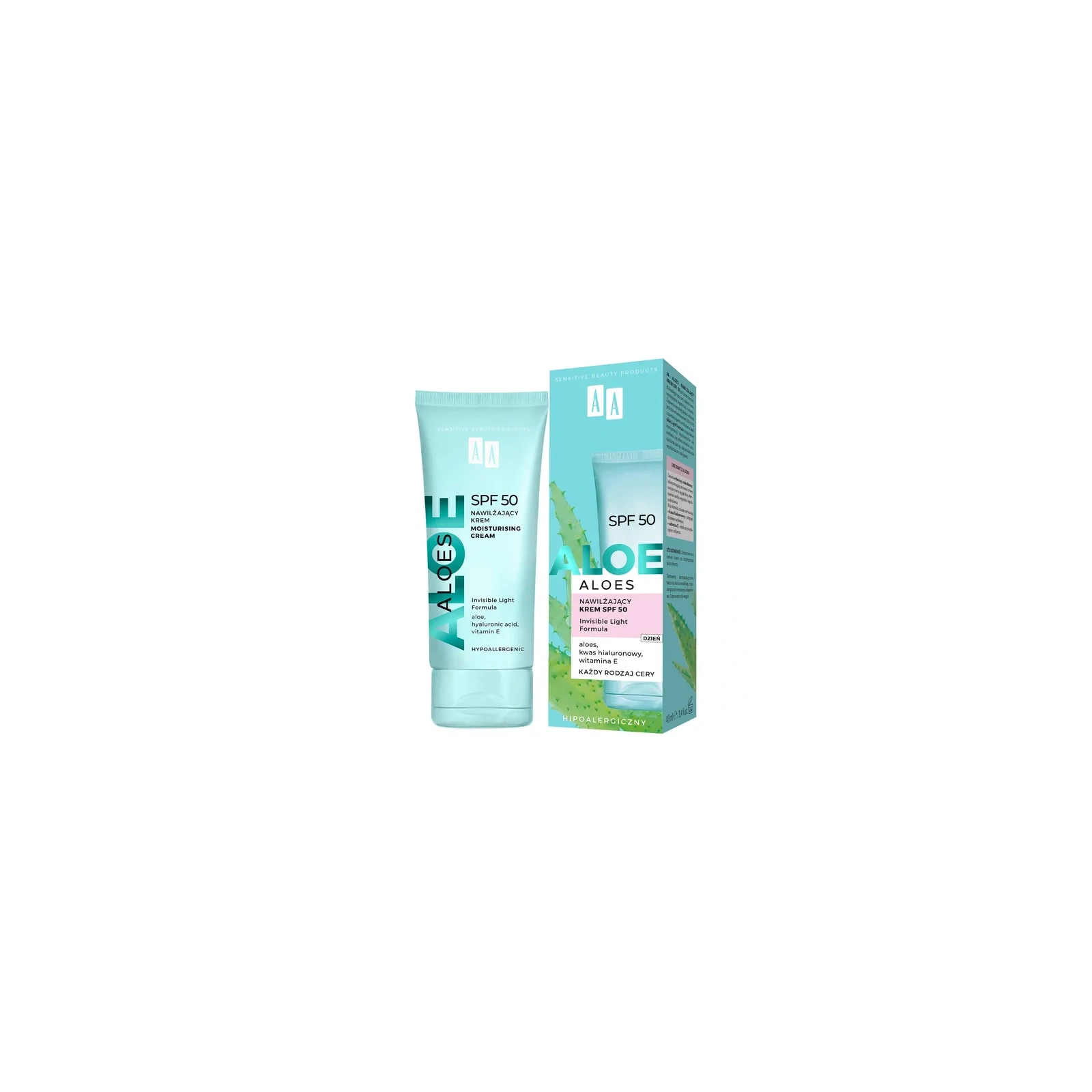 AA Aloes nawilżający krem SPF 50 50ml