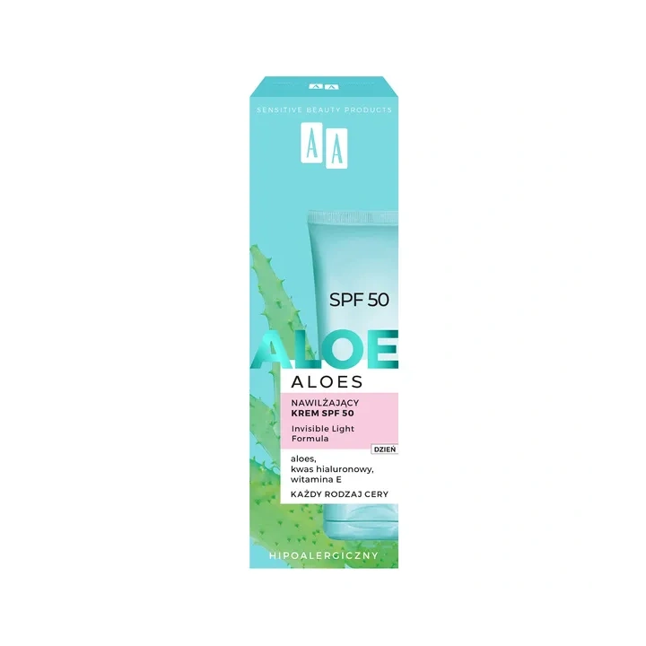 AA Aloes nawilżający krem SPF 50 50ml