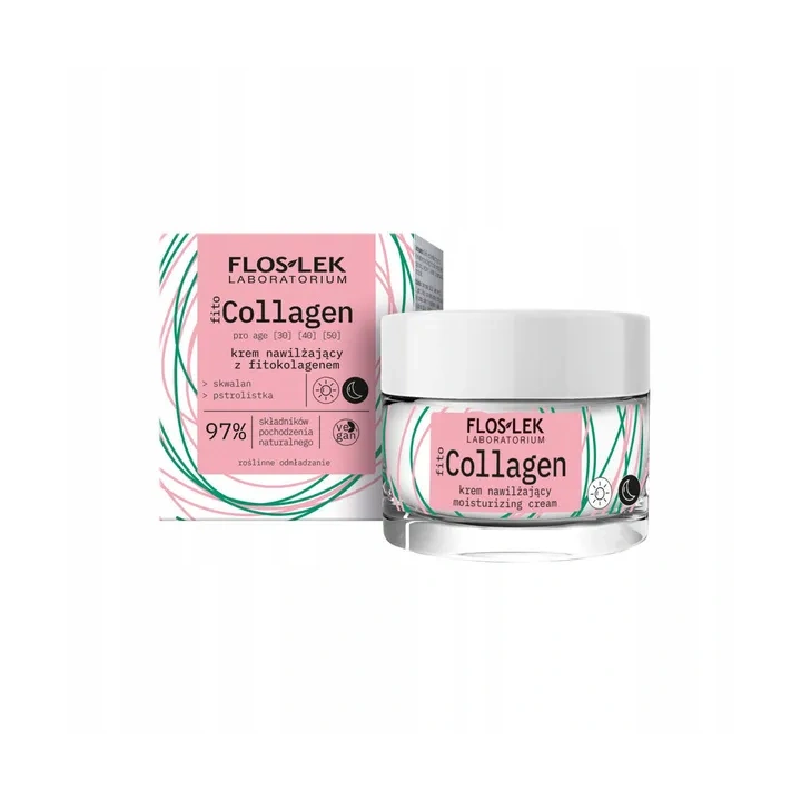 FLOSLEK Fito Collagen krem nawilżający na dzień i na noc Pro Age 50ml