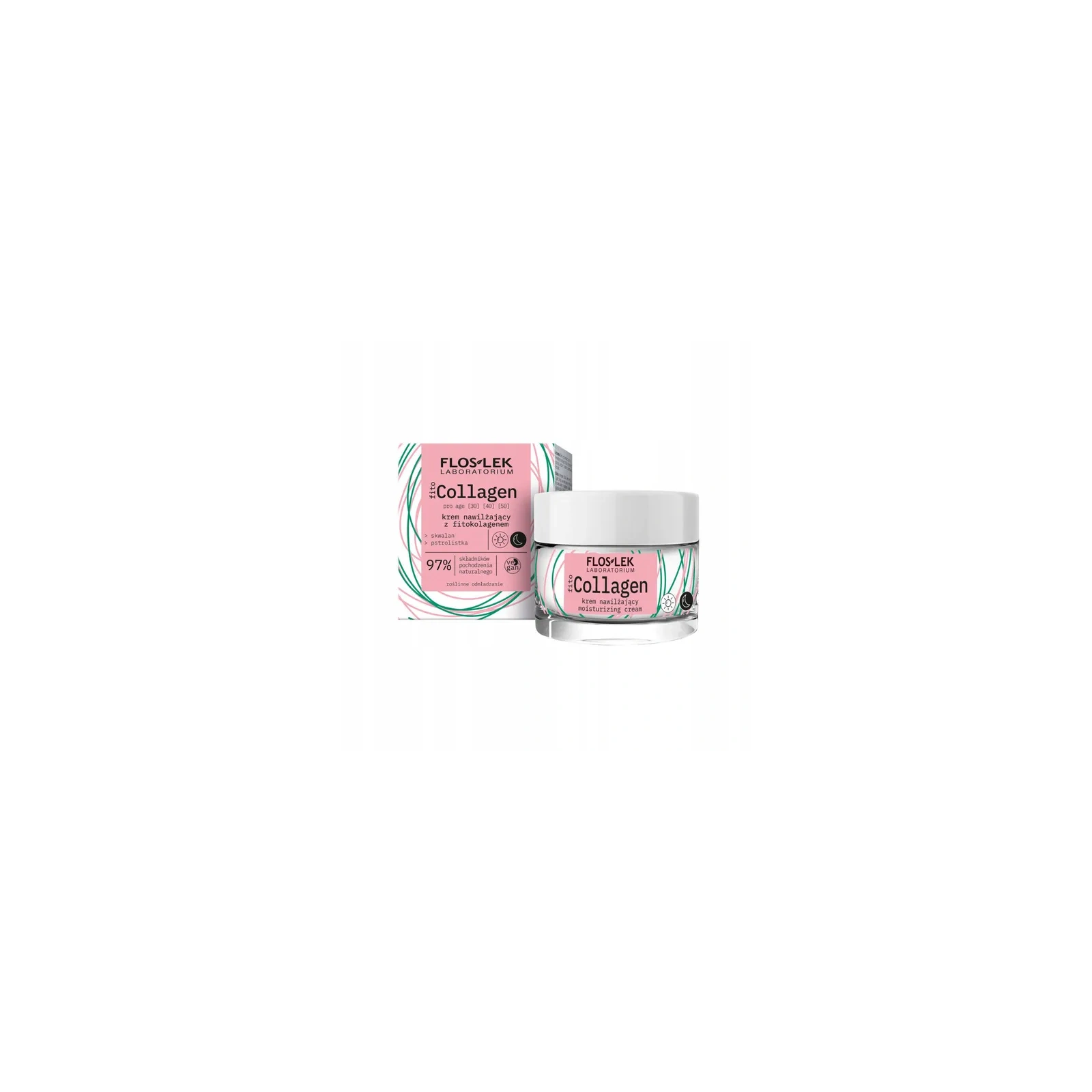 FLOSLEK Fito Collagen krem nawilżający na dzień i na noc Pro Age 50ml