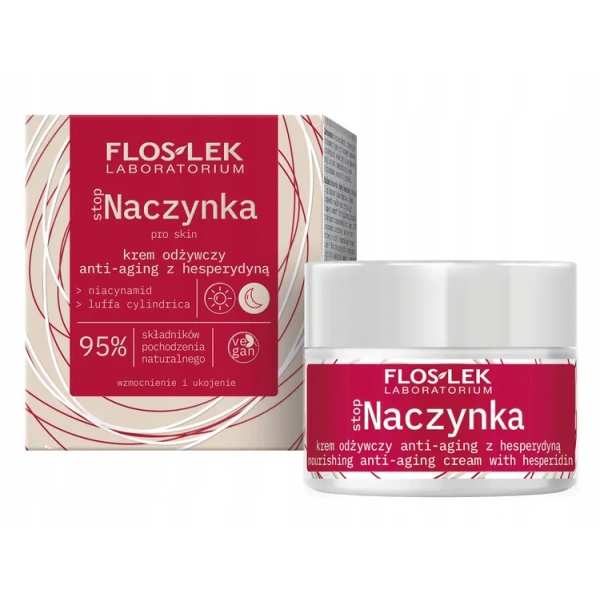 FLOSLEK Stop Naczynka krem na dzień i na noc Odżywczy Anti-Aging 50ml