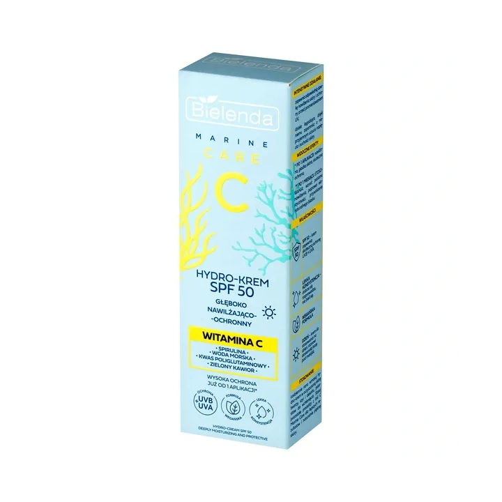 BIELENDA C Marine Care hydro krem nawilżający ochronny SPF 50 40ml