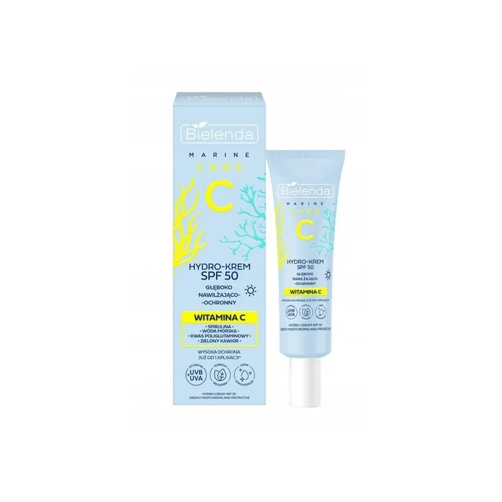 BIELENDA C Marine Care hydro krem nawilżający ochronny SPF 50 40ml