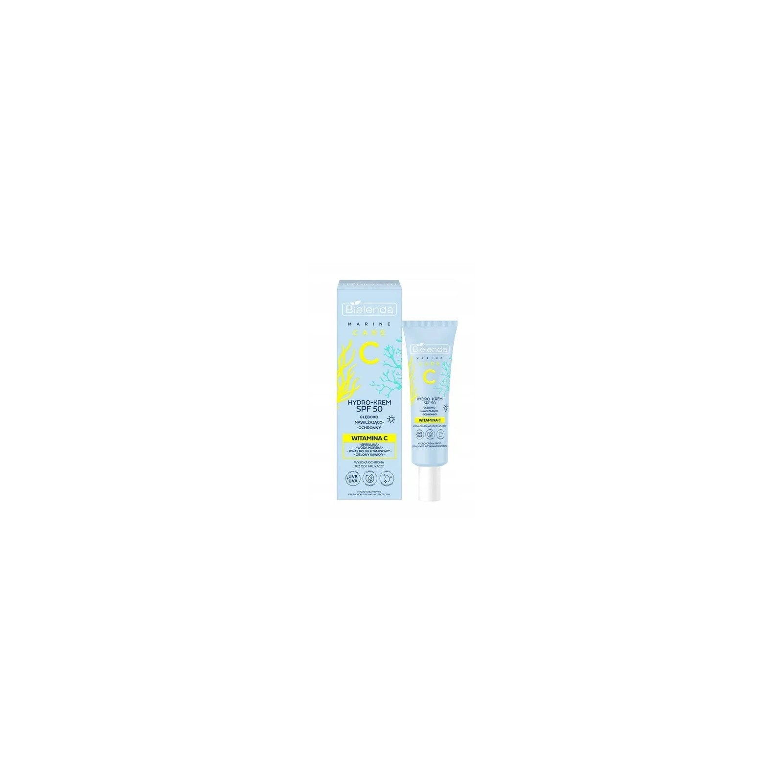 BIELENDA C Marine Care hydro krem nawilżający ochronny SPF 50 40ml