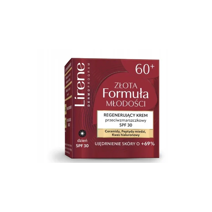 LIRENE Złota Formuła Młodości krem 60+ przeciwzmarszczkowy dzień SPF30 50ml