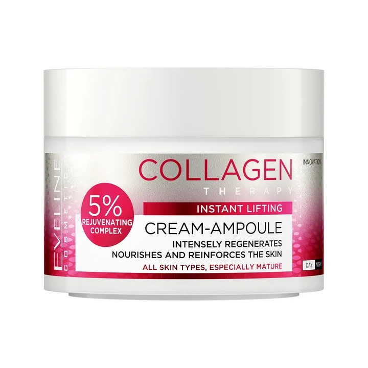 EVELINE Kolagen Therapy krem-ampułka intensywnie odmładzający 5% 50ml