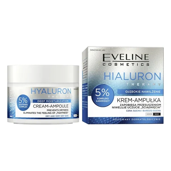 EVELINE Hialuron Therapy krem-ampułka głęboko nawilżający 5% 50ml