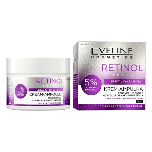 EVELINE Retinol Therapy krem-ampułka 5% Kompleks Naprawczy 50ml