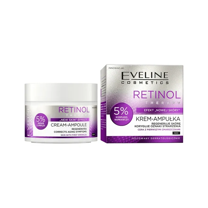 EVELINE Retinol Therapy krem-ampułka 5% Kompleks Naprawczy 50ml