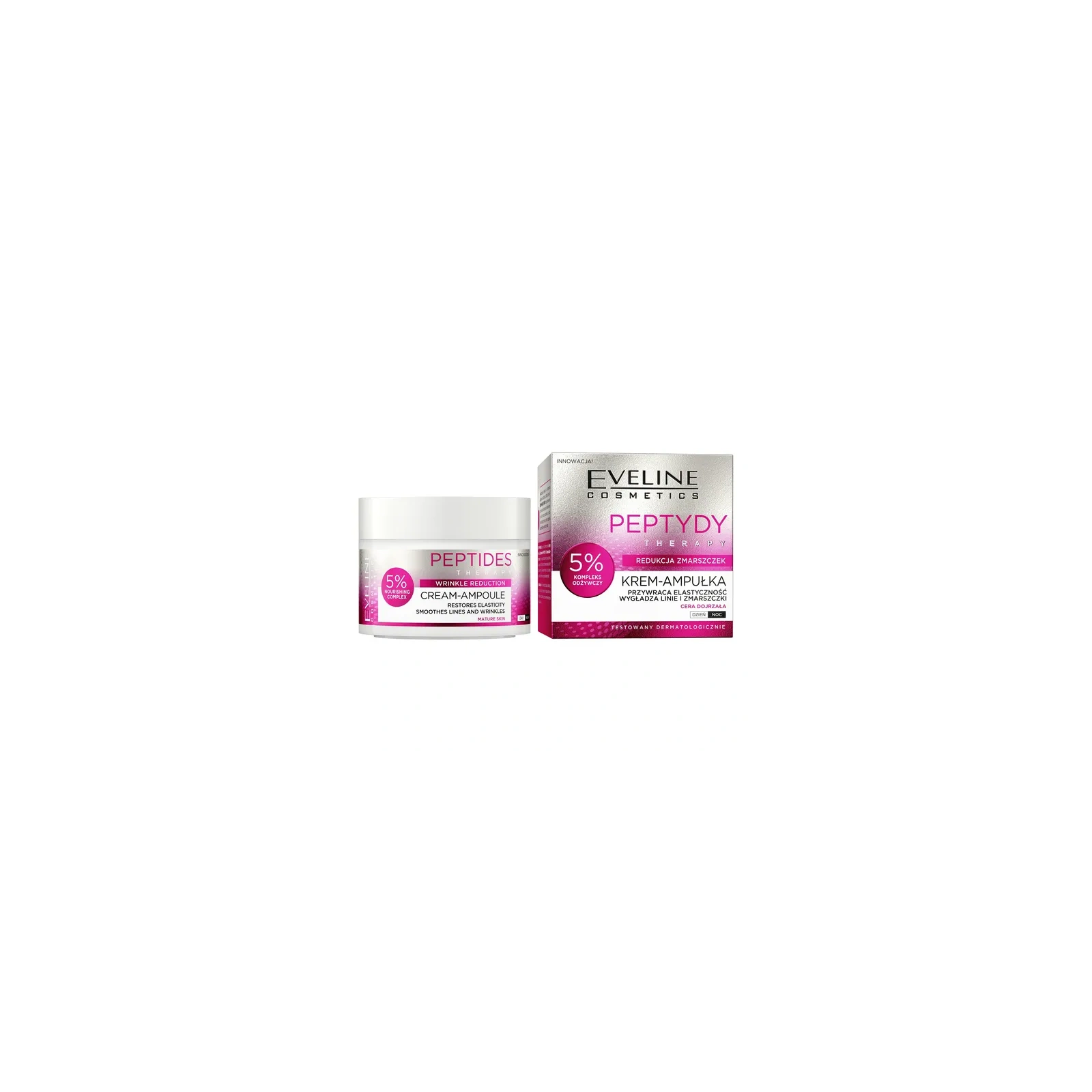 EVELINE Peptydy Therapy krem-ampułka odżywczy 5% Nourishing Complex 50ml