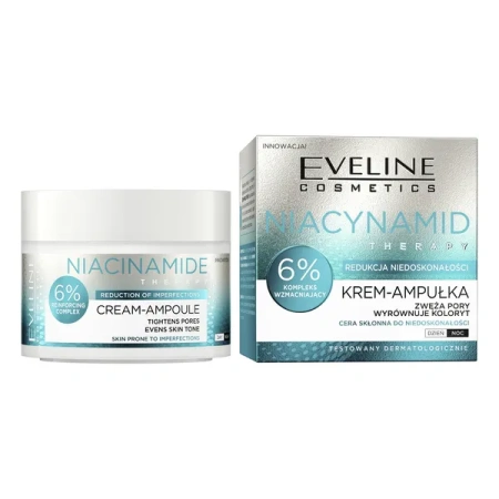 EVELINE Niacynamid Therapy krem-ampułka 6% Kompleks Wzmacniający 50ml