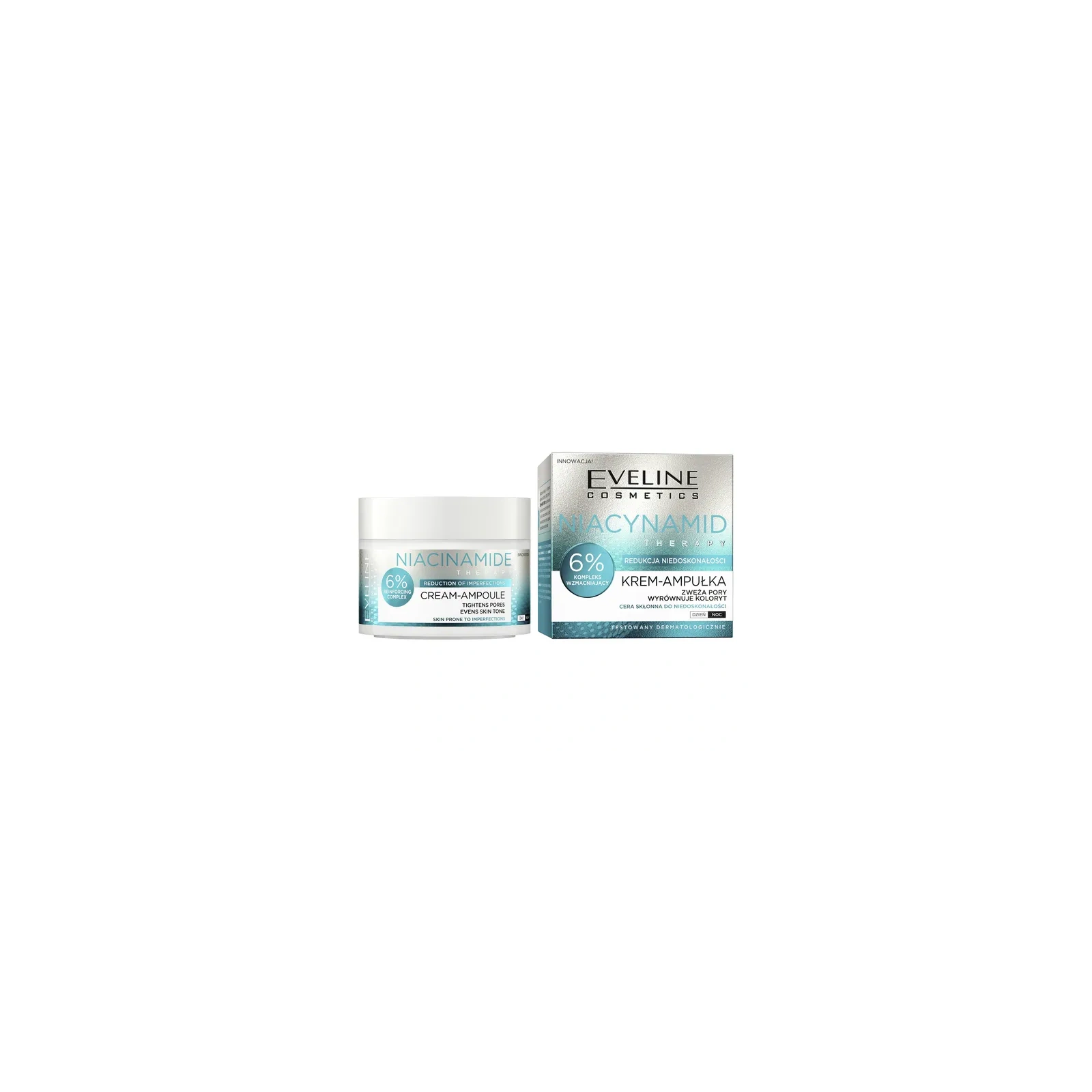 EVELINE Niacynamid Therapy krem-ampułka 6% Kompleks Wzmacniający 50ml