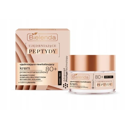 BIELENDA Ujedniające Peptydy krem dzień/noc 80+ 50ml