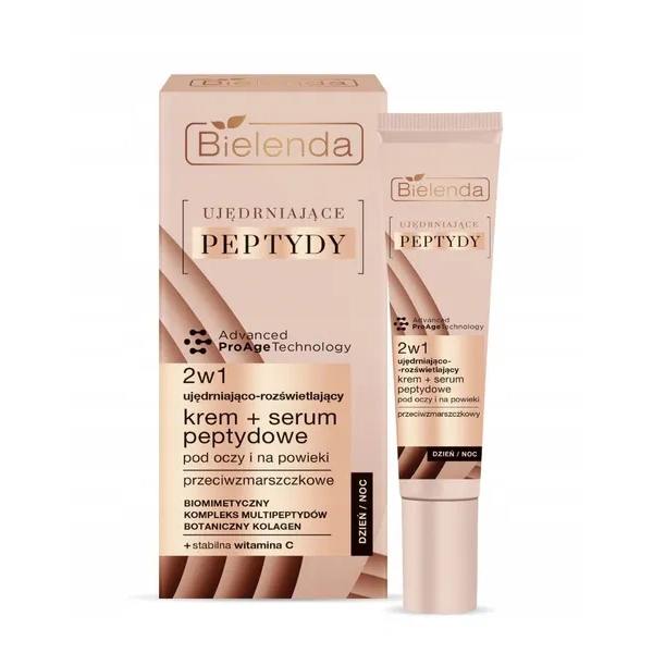 BIELENDA Ujędrniające Peptydy 2w1 krem+serum 15ml