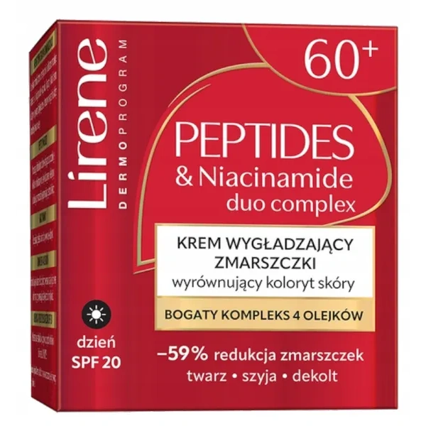 LIRENE Peptydy krem wygładzający zmarszczki, wyrównujący koloryt skóry 50ml