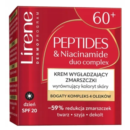 LIRENE Peptydy krem wygładzający zmarszczki, wyrównujący koloryt skóry 50ml