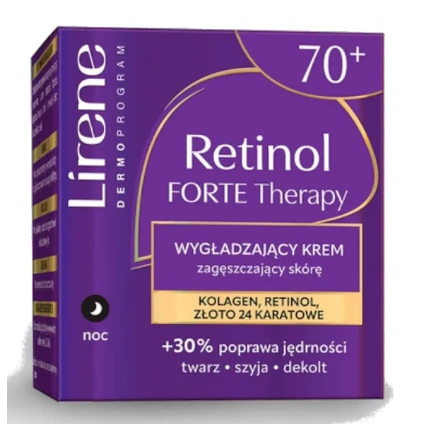 LIRENE Retinol Forte wygładzający krem zagęszczający skórę na noc 50ml