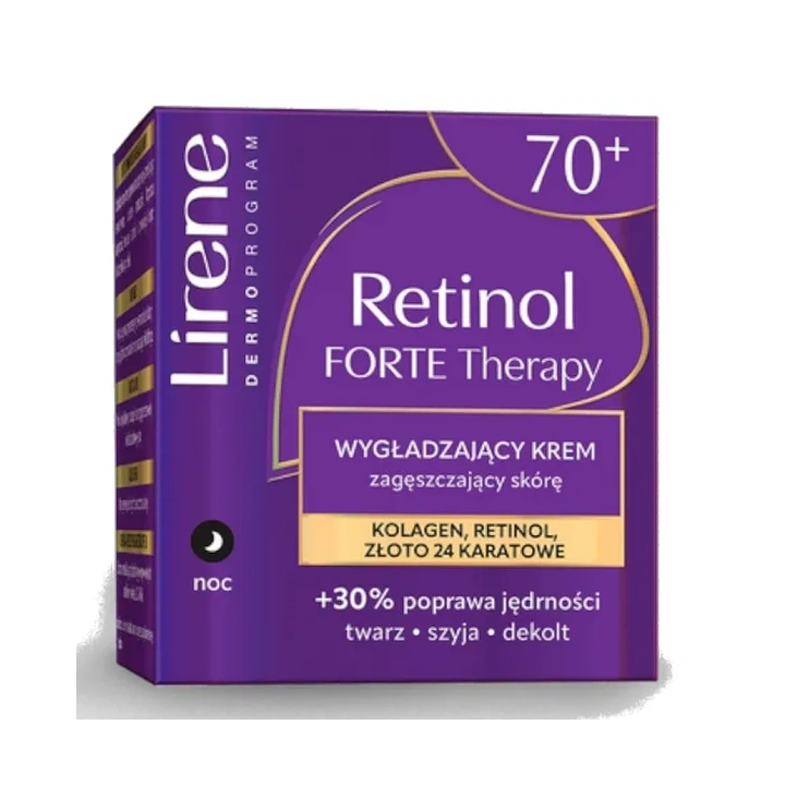 LIRENE Retinol Forte wygładzający krem zagęszczający skórę na noc 50ml