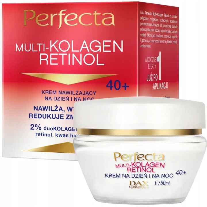DAX Perfecta Multi-kolagen Retinol 40+ krem nawilżający 50ml