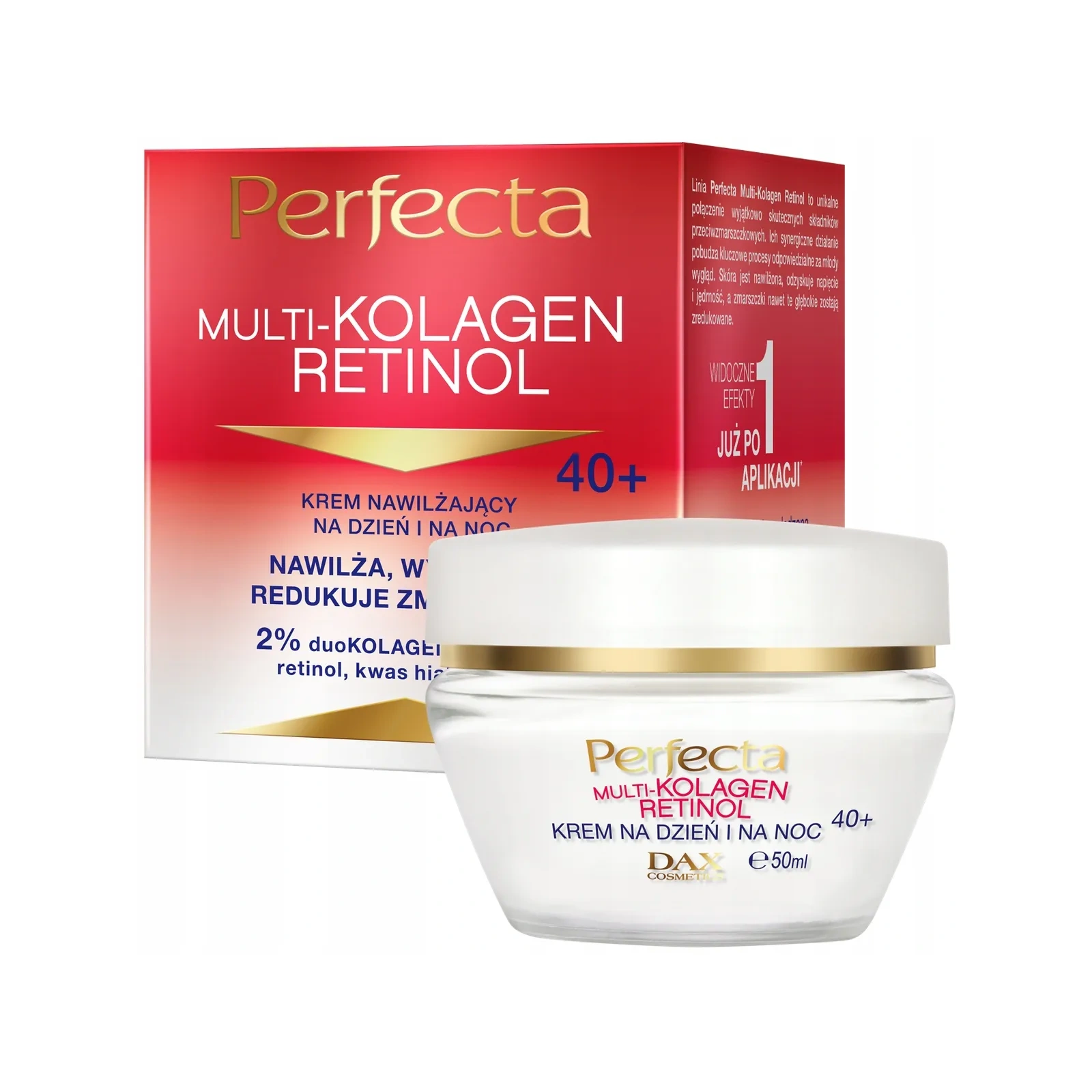 DAX Perfecta Multi-kolagen Retinol 40+ krem nawilżający 50ml