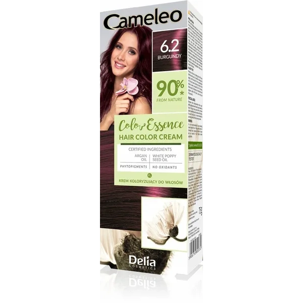 Delia DELIA Cameleo Color Essence krem koloryzujący 6.2 Burgundy — Składniki i ocena