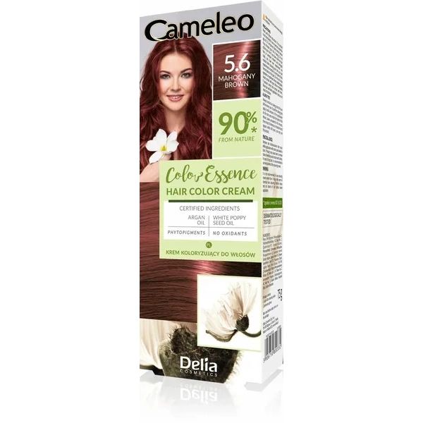 Delia DELIA Cameleo Color Essence krem koloryzujący 5.6 Mahogany Brown — Składniki i ocena