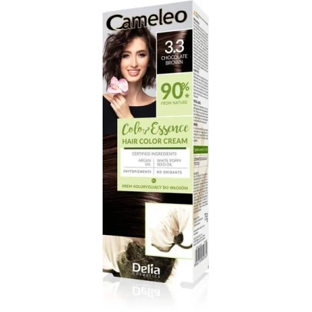 DELIA Cameleo Color Essence krem koloryzujący 3.3 Chocolate Brown