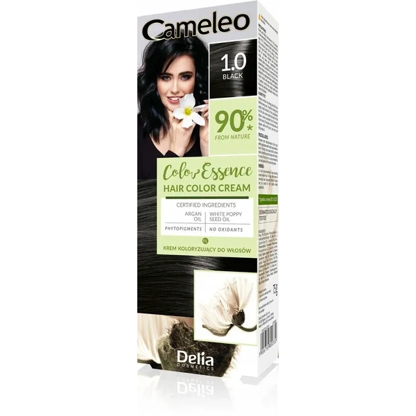 DELIA Cameleo Color Essence krem koloryzujący 1.0 Black