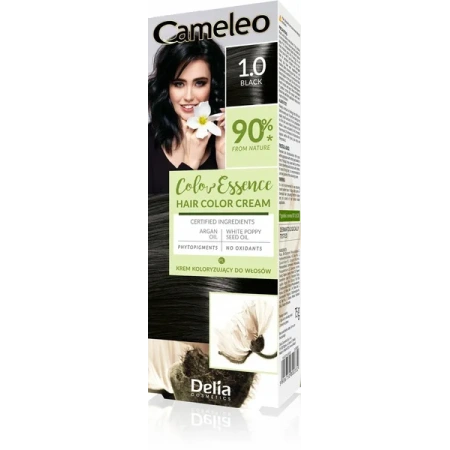 DELIA Cameleo Color Essence krem koloryzujący 1.0 Black