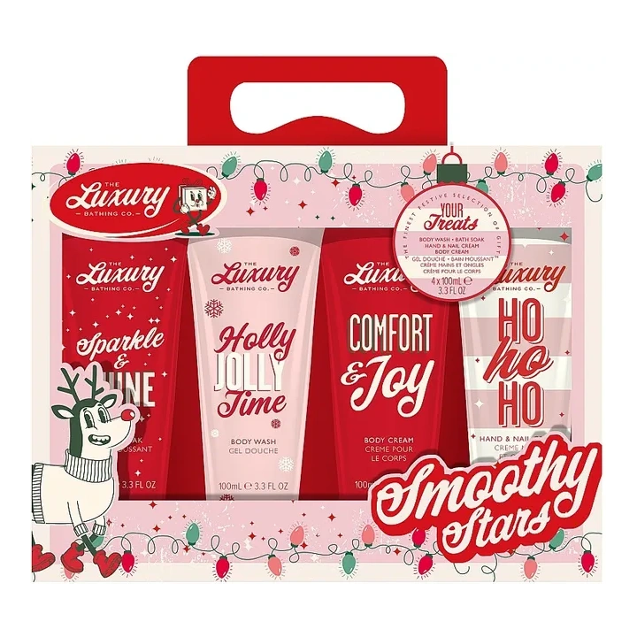 GRACE COLE Smoothy Stars zestaw kremów do rąk 4x100ml