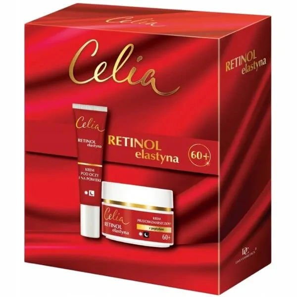 CELIA Retinol Elastyna zestaw do twarzy 60+ (krem 50ml + krem pod oczy 15ml) 