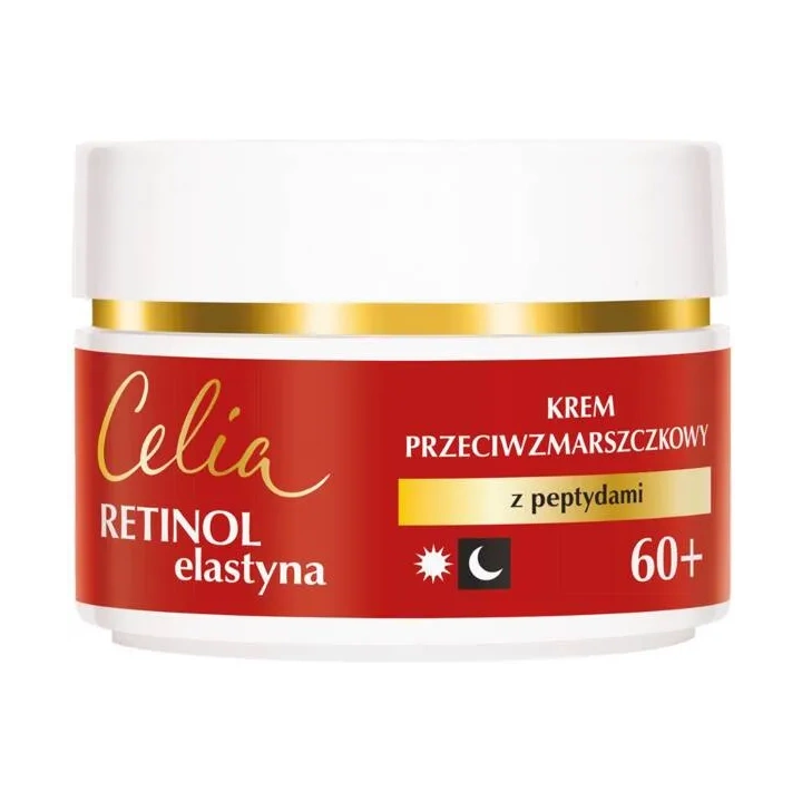 CELIA Retinol Elastyna zestaw do twarzy 60+ (krem 50ml + krem pod oczy 15ml) 