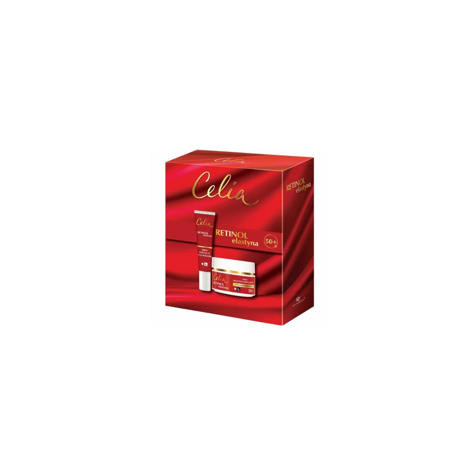 CELIA Retinol Elastyna zestaw do twarzy 50+ (krem 50ml + krem pod oczy 15ml) 