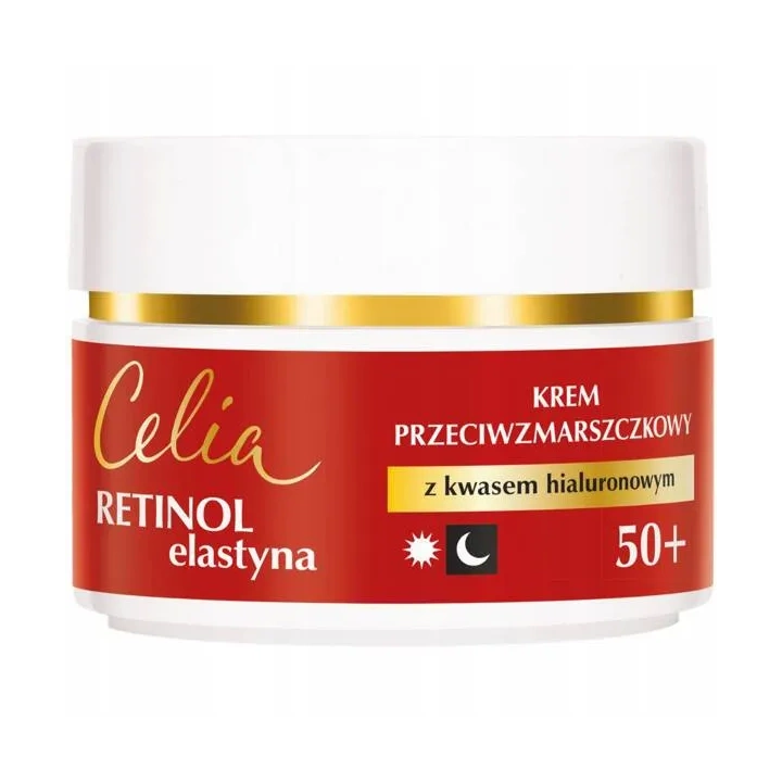 CELIA Retinol Elastyna zestaw do twarzy 50+ (krem 50ml + krem pod oczy 15ml) 
