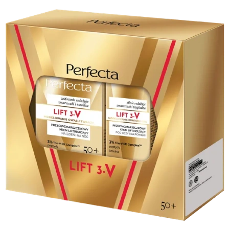 DAX Perfecta Lift 3-v zestaw do twarzy 50+ [krem 50ml+ krem pod oczy15ml]