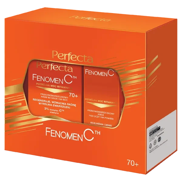 DAX Perfecta Fenomen C zestaw do twarzy 70+ /krem 50ml i krem pod oczy 15ml