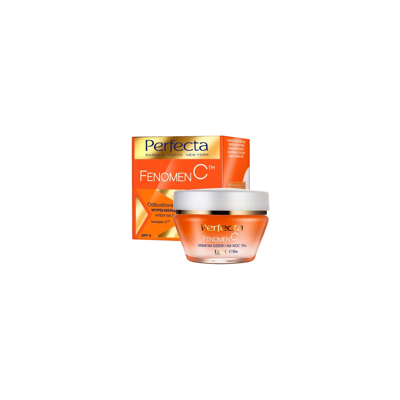 DAX Perfecta Fenomen C zestaw do twarzy 70+ /krem 50ml i krem pod oczy 15ml