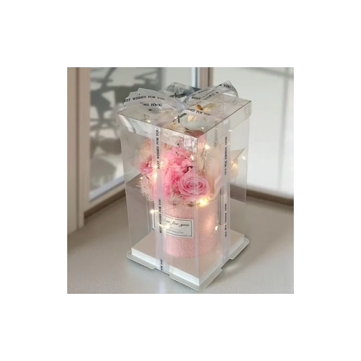 ECARLA Flower Box bukiet zapachowych kwiatów mydlanych w pudełku LED BUK21