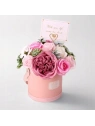 ECARLA Flower Box bukiet zapachowych kwiatów mydlanych Odcienie różru BUK10R