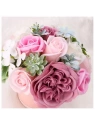ECARLA Flower Box bukiet zapachowych kwiatów mydlanych Odcienie różru BUK10R