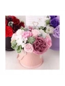 ECARLA Flower Box bukiet zapachowych kwiatów mydlanych Odcienie różru BUK10R