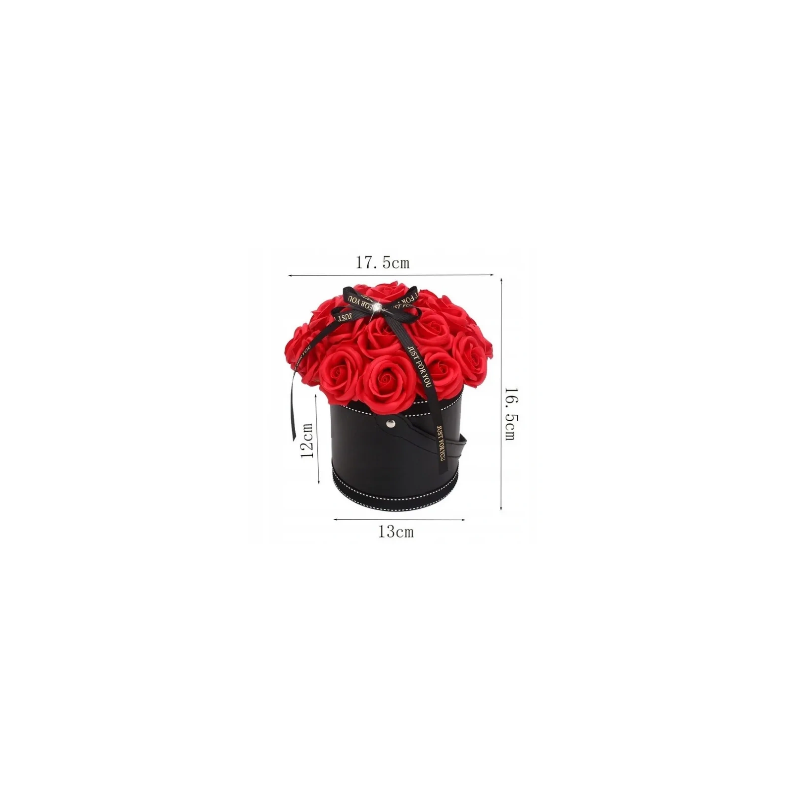 ECARLA Flower Box bukiet zapachowych kwiatów mydlanych 21szt Czerwone BUK08CZE