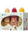 HISKIN Crazy Ice Cream zestaw kremów do rąk Truskawka, Słony Karmel, Mango 3x60ml