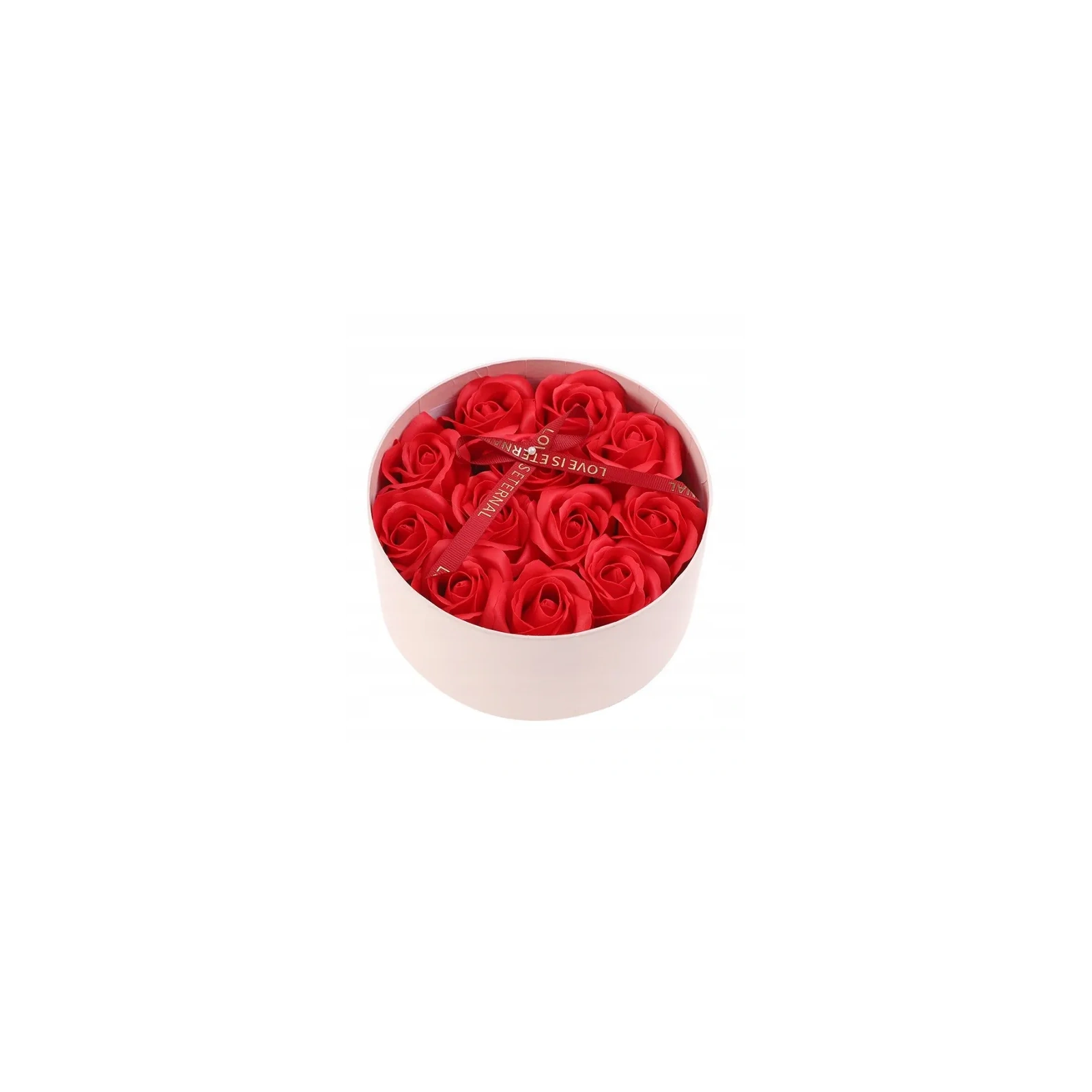 ECARLA Flower Box bukiet zapachowych kwiatów czerwone Róże BUK26CZE