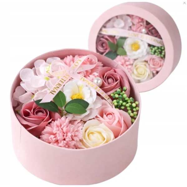 ECARLA Flower Box bukiet zapachowych kwiatów pastelowe Kwiaty BUK25R