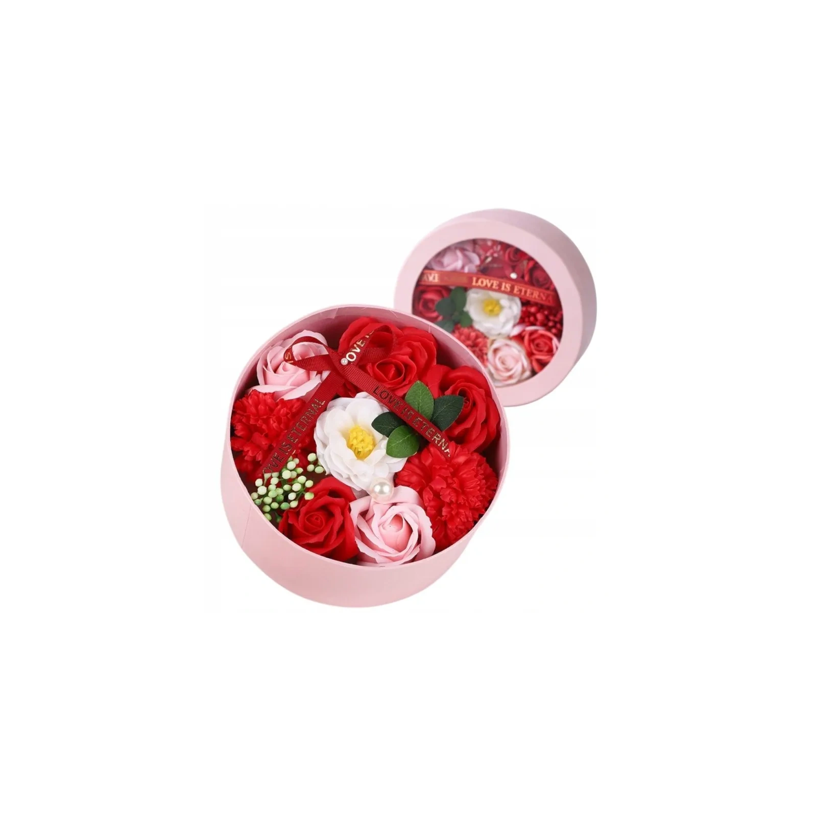 ECARLA Flower Box bukiet zapachowych kwiatów czerwone Kwiaty BUK25CZE