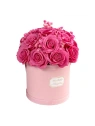 ECARLA Flower Box bukiet mydlanych kwiatów różowe RÓŻE 21szt BUK29