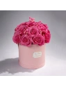 ECARLA Flower Box bukiet mydlanych kwiatów różowe RÓŻE 21szt BUK29